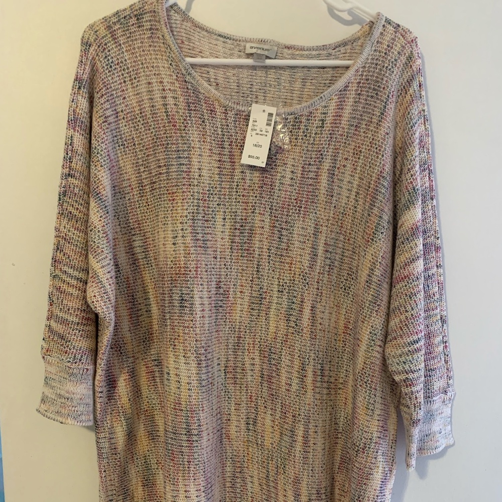 Avenue Multi-colored pastel sweater, 18/20